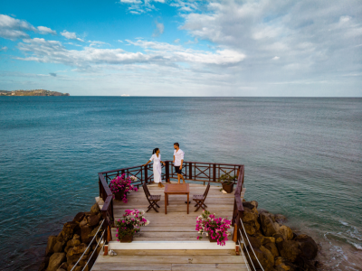 A romantic vista in St. Lucia in the Caribbean. This beautiful island is a gorgeous destination for an island wedding.