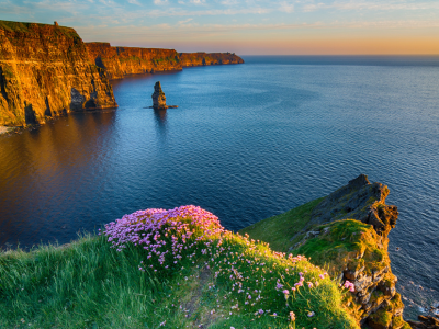 The Cliffs of Moher in Ireland looking out onto the water. This could be the backdrop of your dream wedding.
