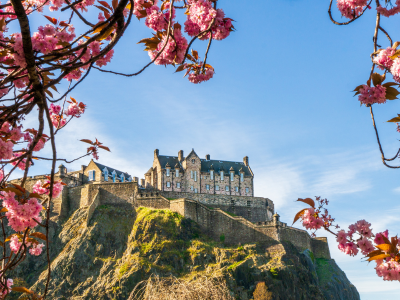 Edinburgh Castle in Scotland. This romantic castle is a favorite wedding venue.